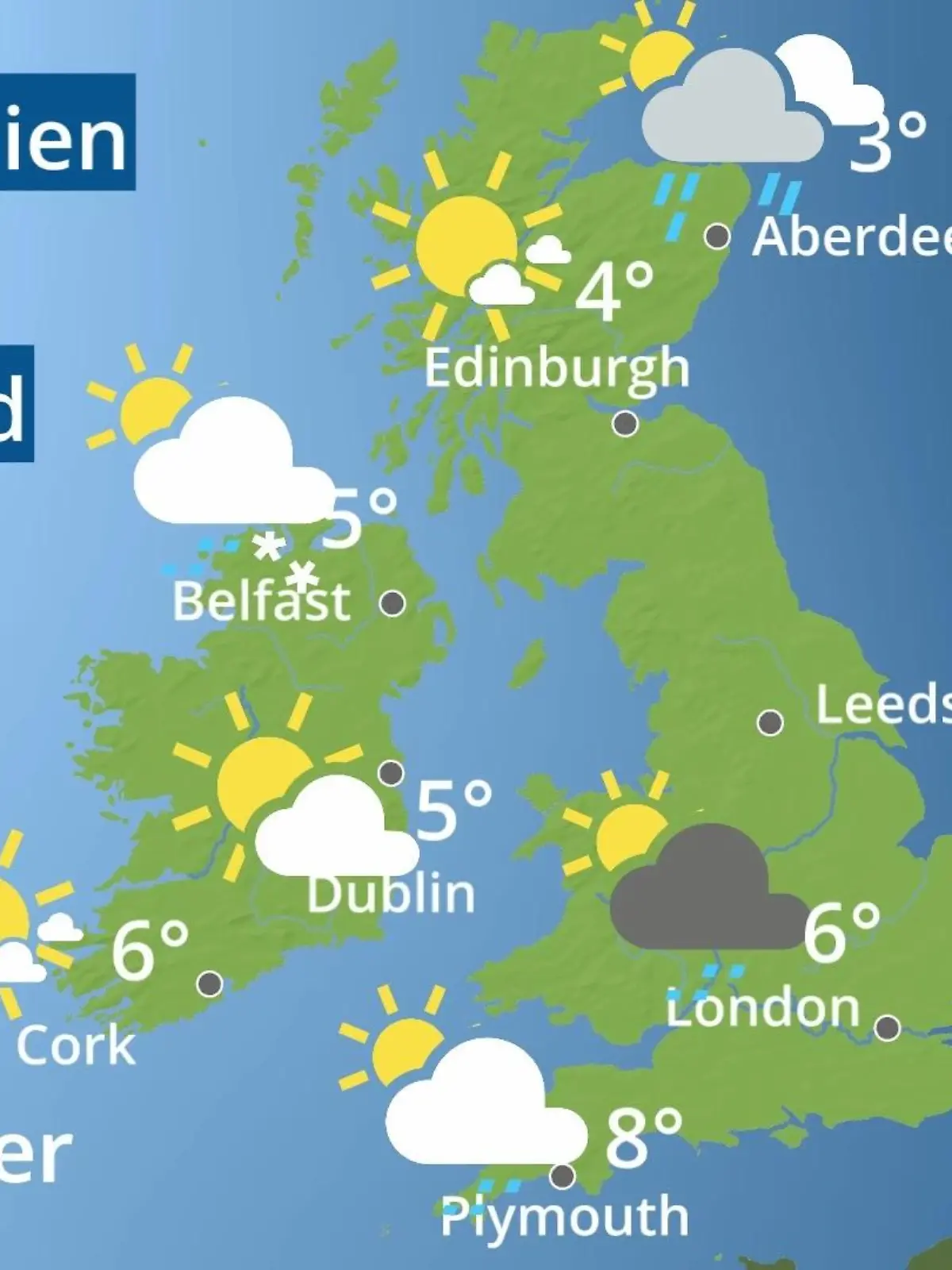 Bild zu: "England, Schottland, Wales: Wie wird das Wetter?"