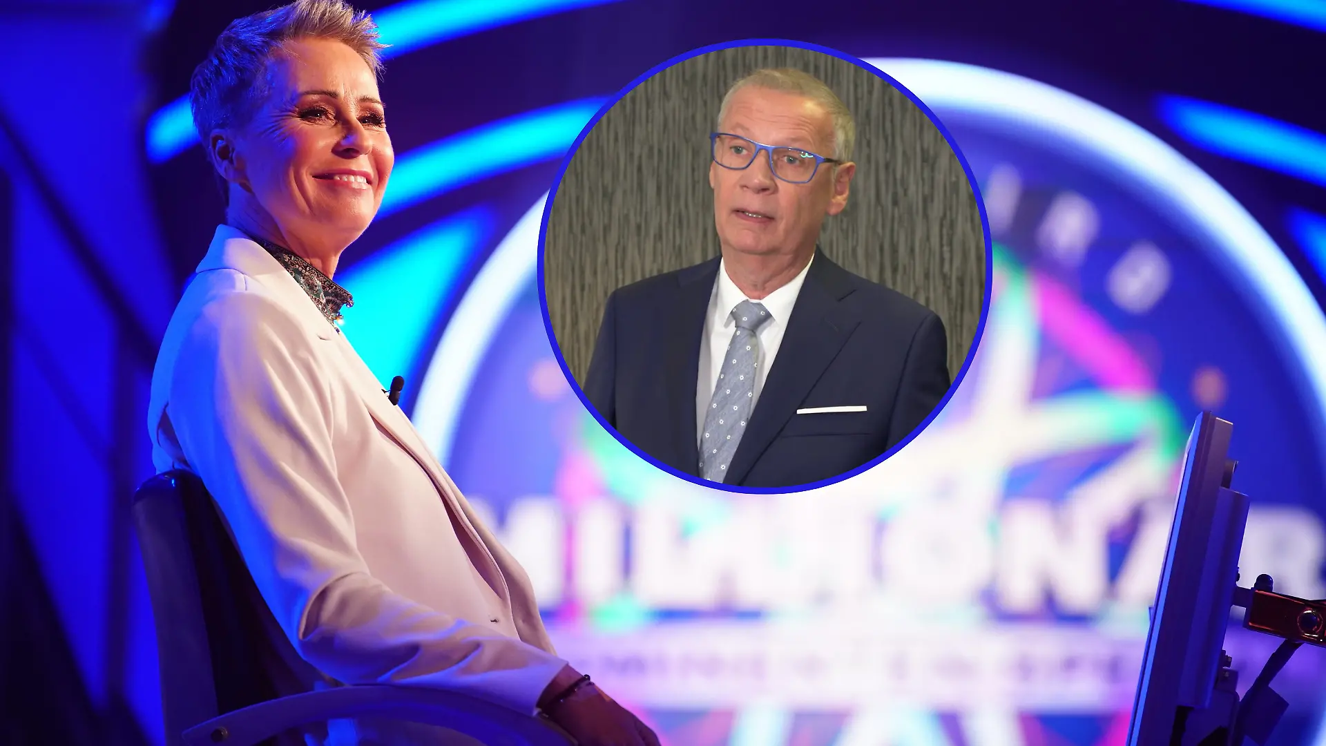 Sonja Zietlow und „Wer wird Millionär”-Moderator Günther Jauch 