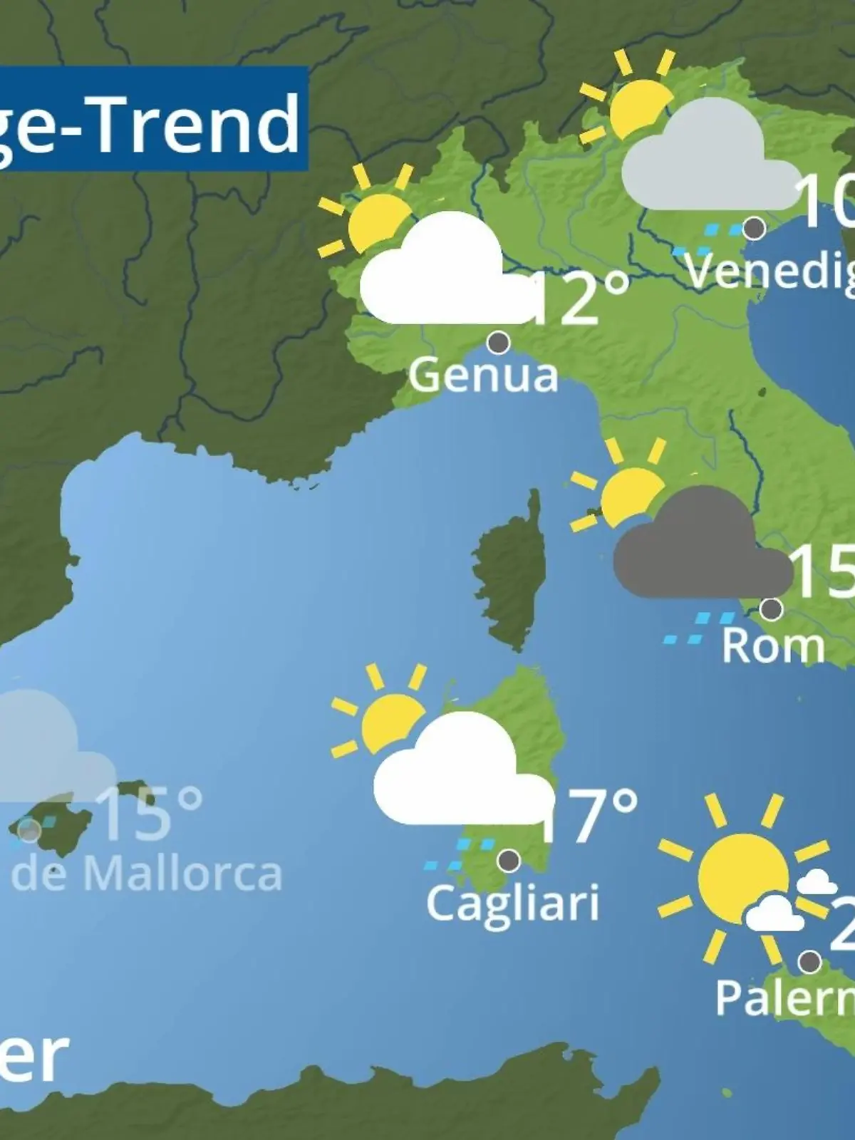 Bild zu: "Italien: Wie wird das Wetter?"