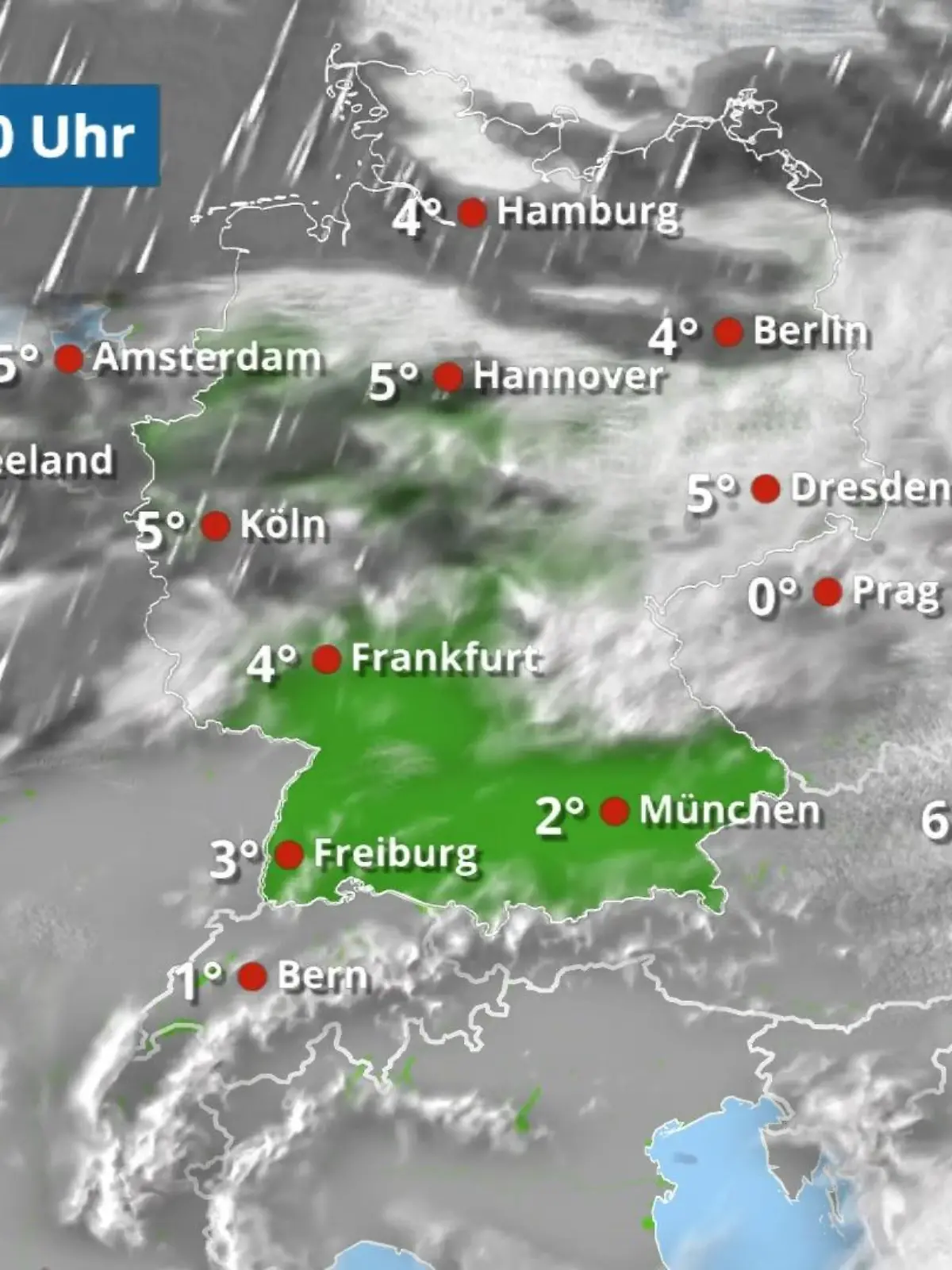 Bild zu: "Neue Regen - und Schneeschauer"
