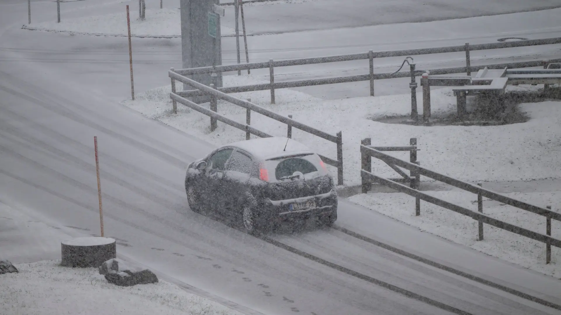 Wetter in Bayern - Schnee im West-Allgäu