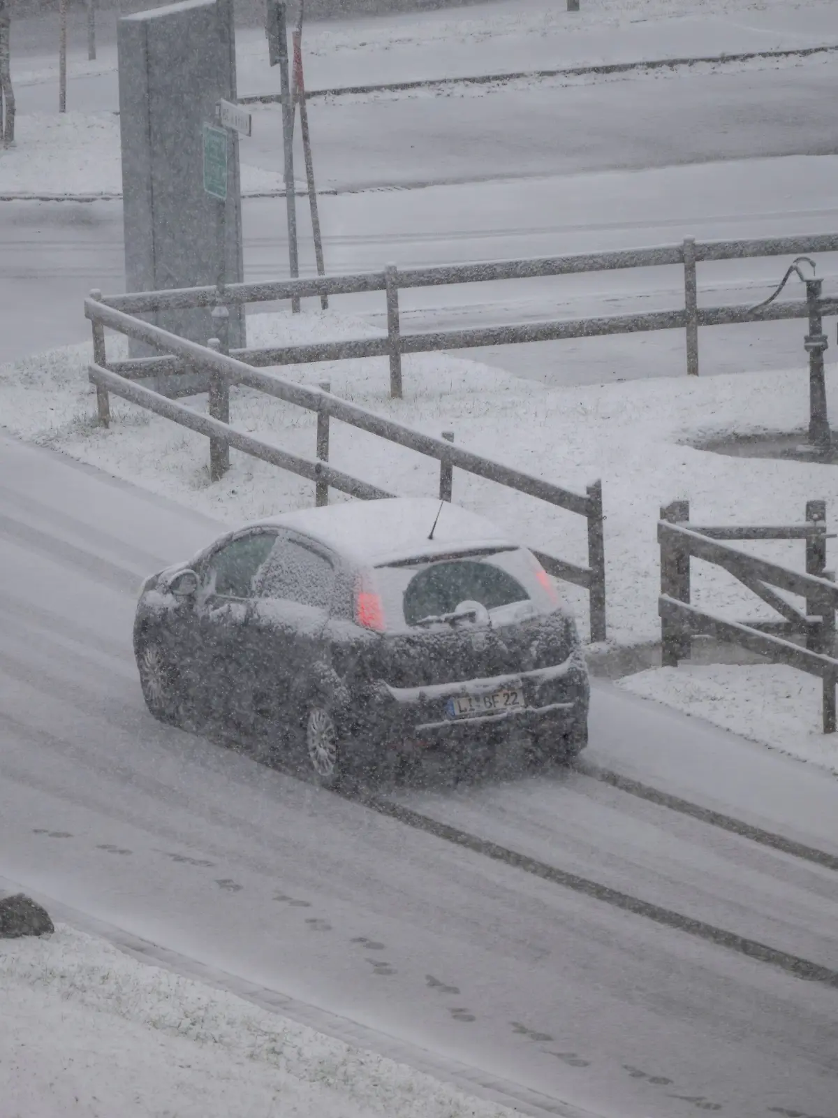 Wetter in Bayern - Schnee im West-Allgäu