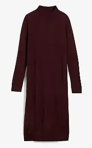 Strickkleid mit Stehkragen