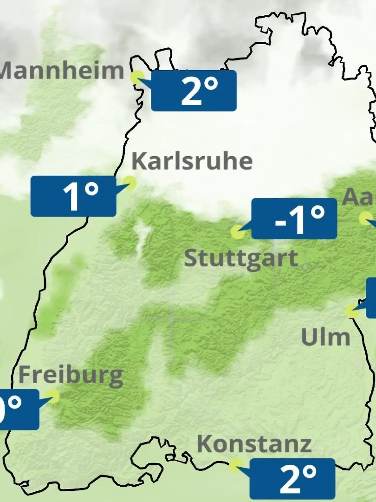 Bild zu: "Baden-Württemberg: Wie wird das Wetter?"