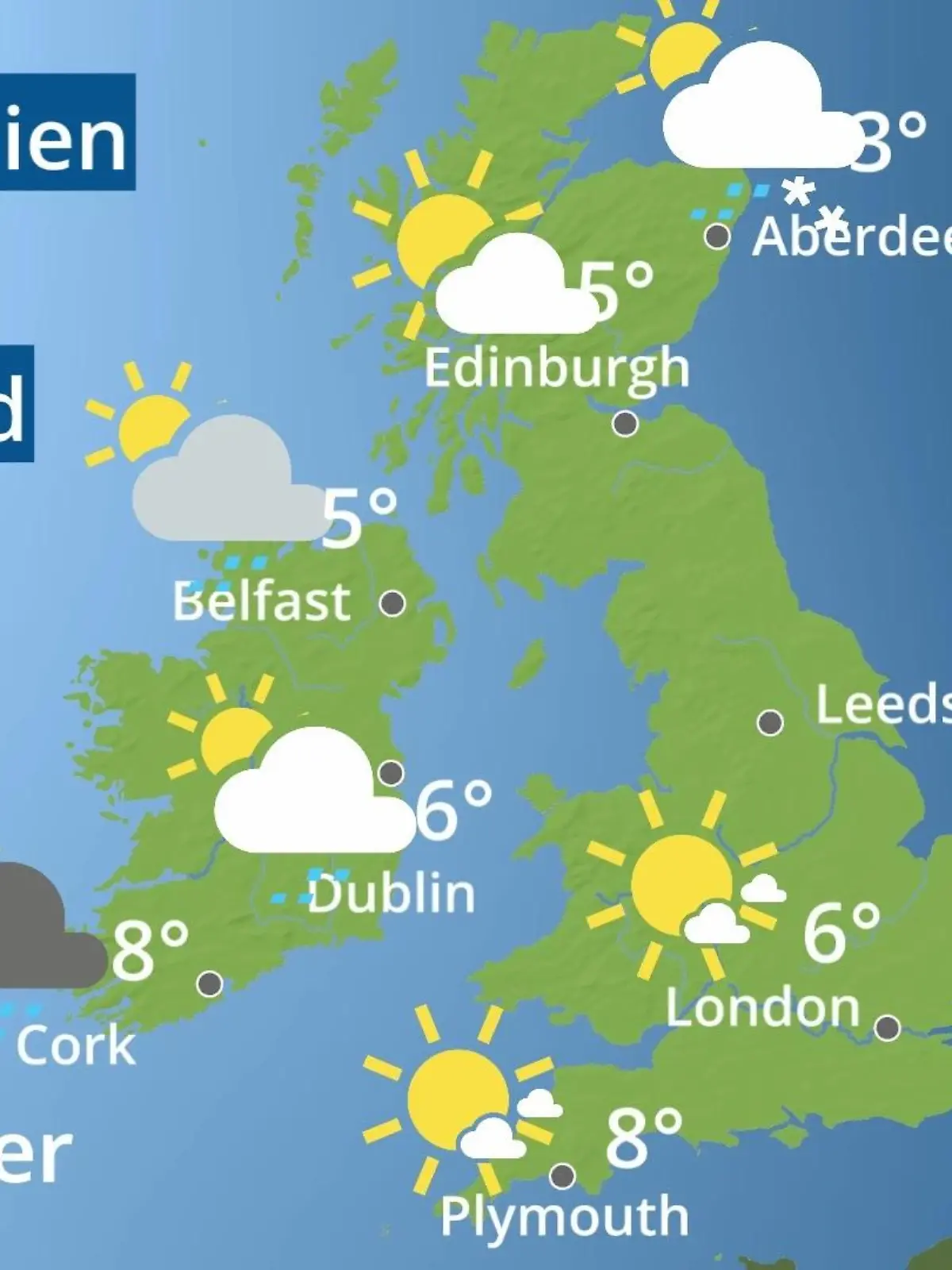 Bild zu: "England, Schottland, Wales: Wie wird das Wetter?"
