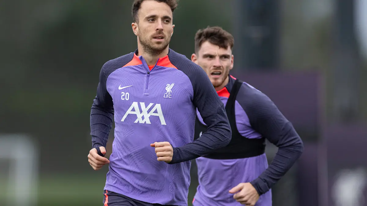 Diogo Jota und Andy Robertson