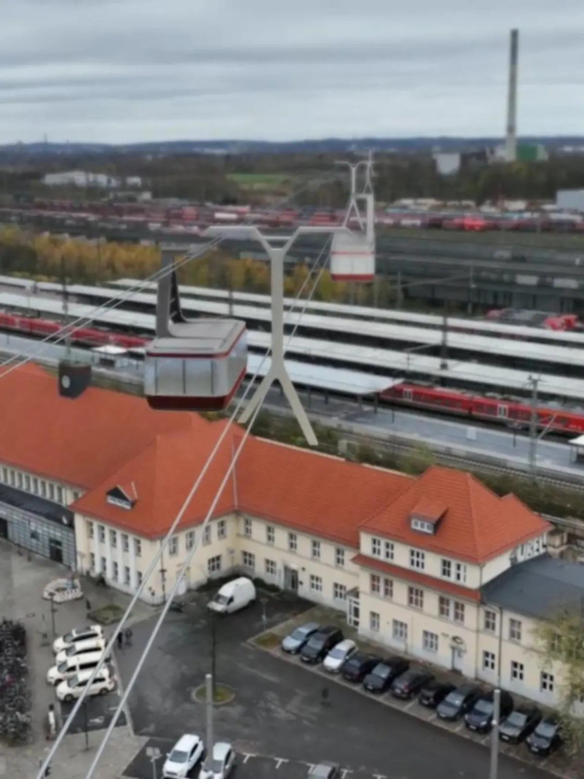 Bild zu: "Herne plant Seilbahn in der Stadt"