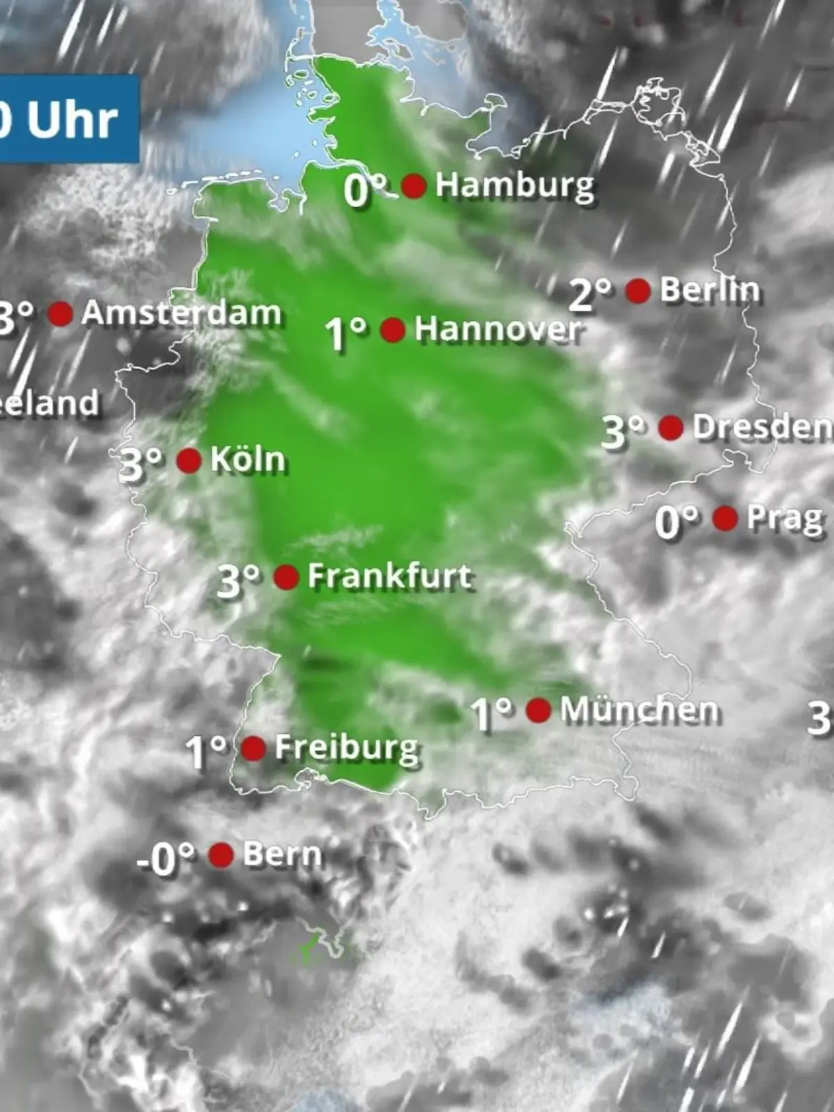 Bild zu: "Regen und Schnee, bevor es im Westen aufklart"