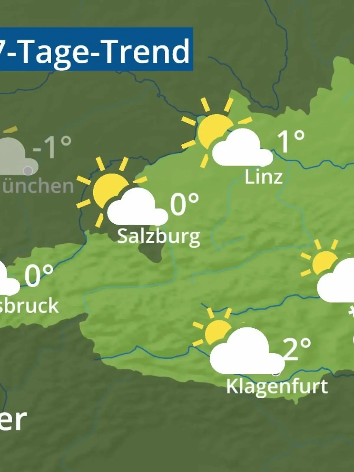 Bild zu: "Österreich: Wie wird das Wetter?"