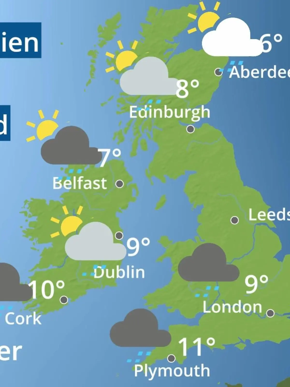 Bild zu: "England, Schottland, Wales: Wie wird das Wetter?"