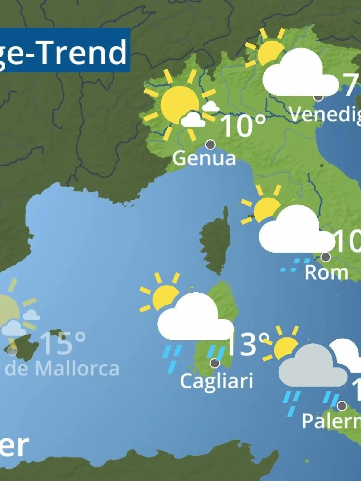 Bild zu: "Italien: Wie wird das Wetter?"