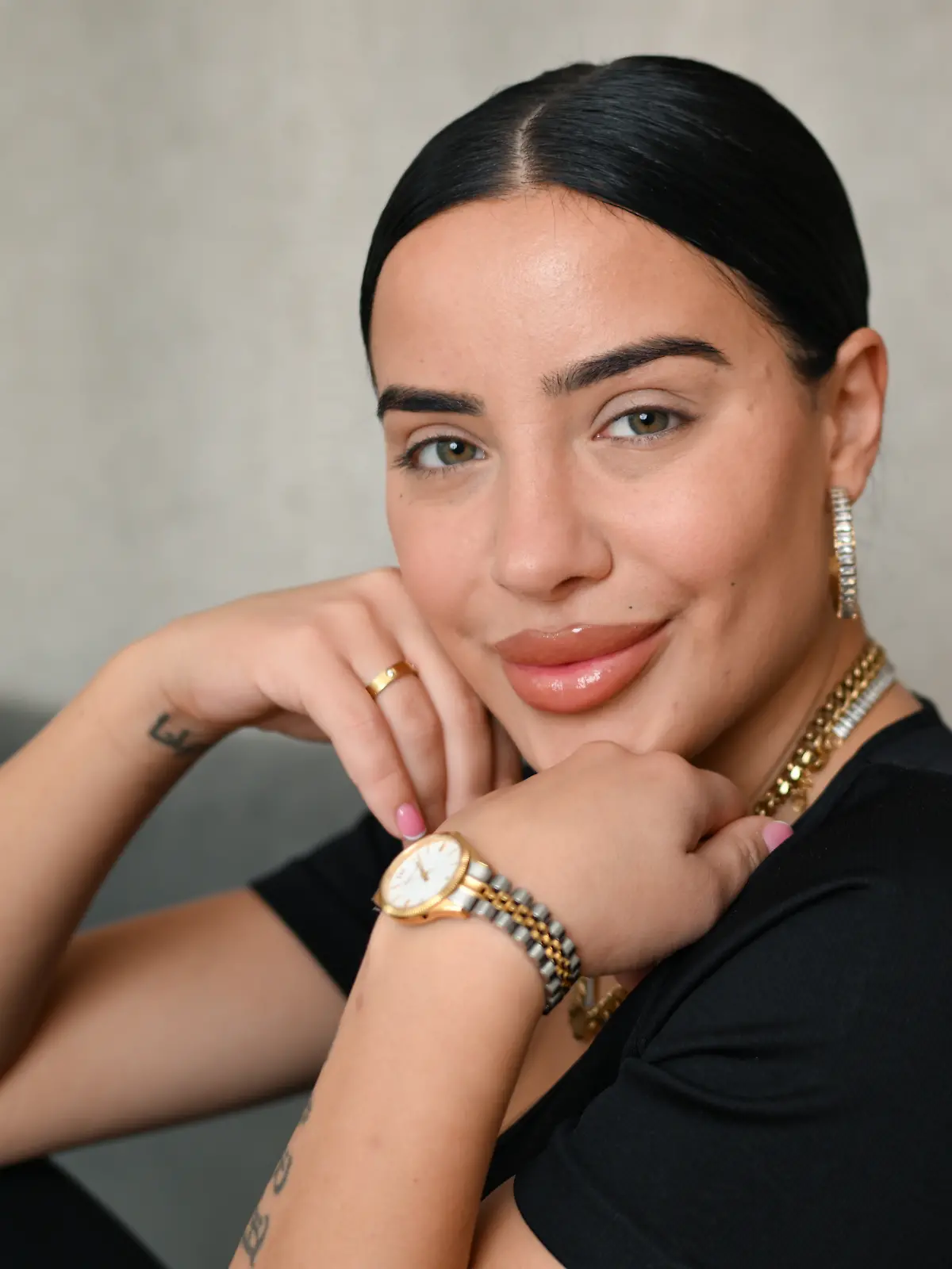 Leyla Heiter bei einem Fotoshooting.