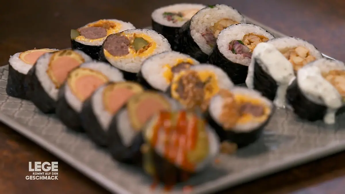 Lege bewertet seine kreativen Kimbab-Ideen Corndog fliegt raus