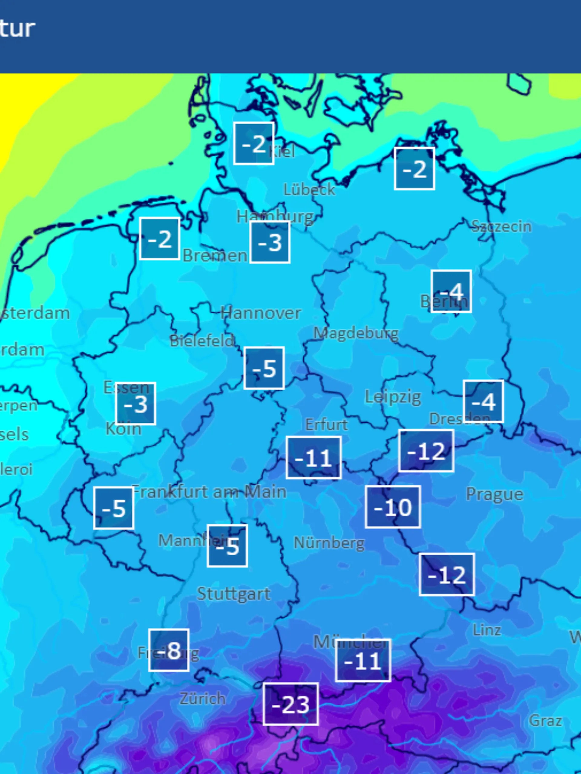 Bild zu: "Bis zu -20 Grad möglich! Rekordkälte strömt zu uns ins Land "