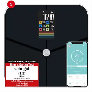Fitleap Personenwaage Waage mit Körperfett- & Muskelanalyse