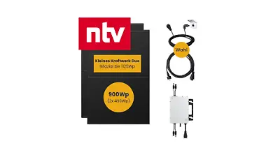 Kleines Kraftwerk Duo Komplettpaket mit optionaler Halterung 