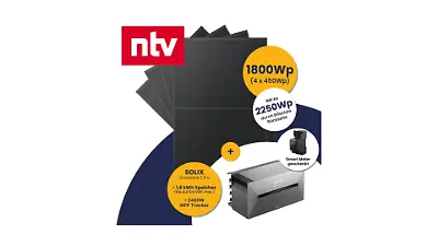 Kleines Kraftwerk Quattro mit Anker Solarbank 2 E1600 Pro mit optionaler Halterung 