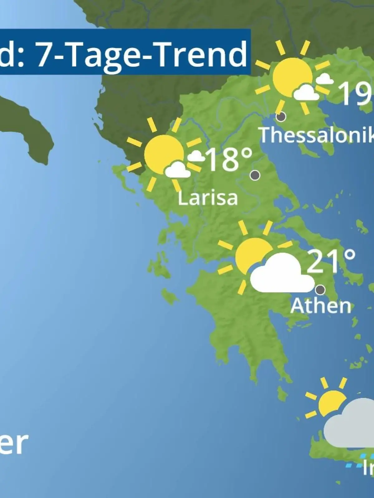 Bild zu: "Griechenland: Wie wird das Wetter?"