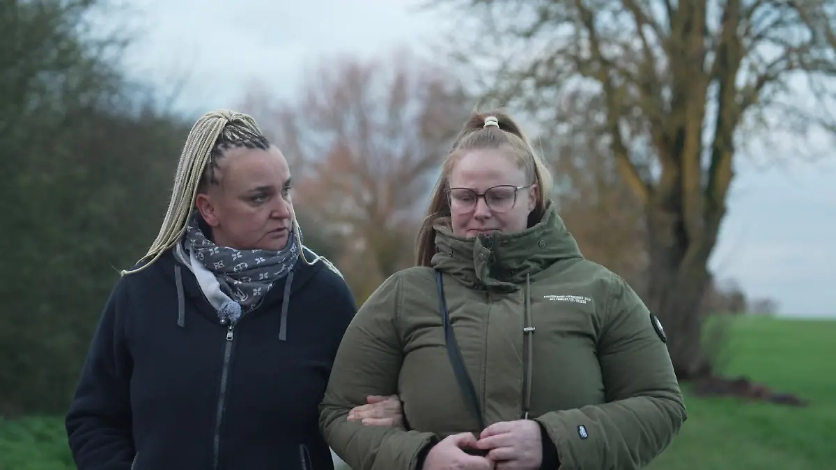 Raffaela Jorga und Dorina Lange, die Mutter von Fabian
