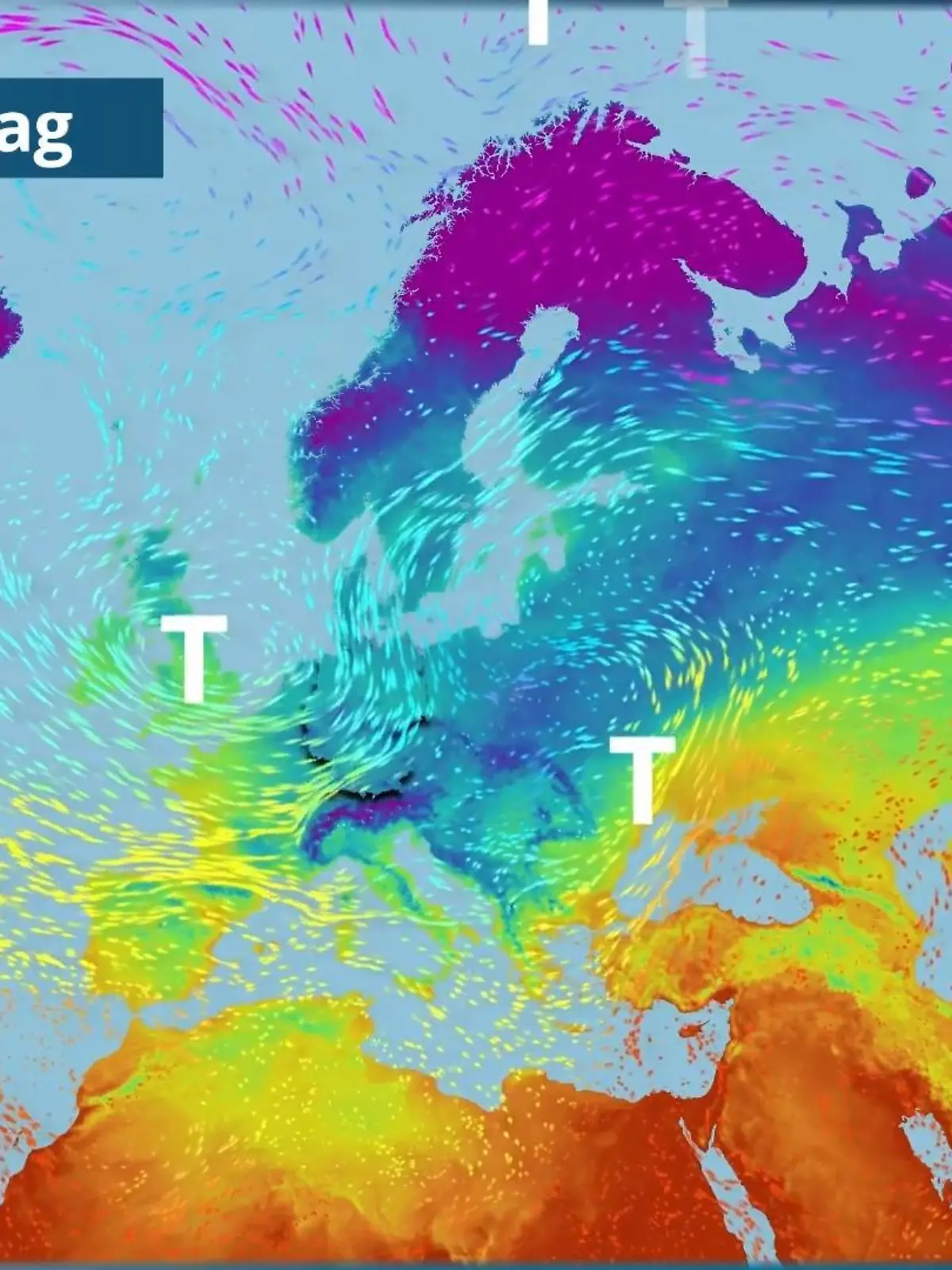 Bild zu: "Ab Sonntag drückt ein Tief die Kälte weg"