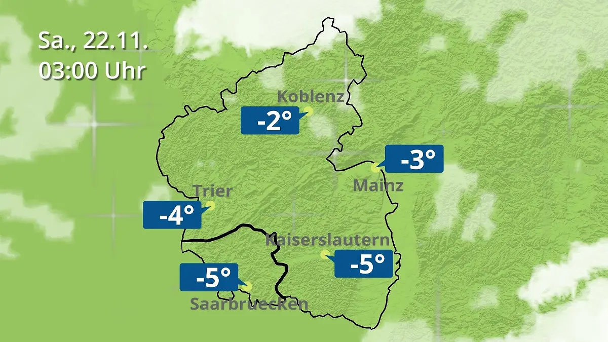 Rheinland-Pfalz, Saarland: Wie wird das Wetter? Regen- und Wolkenfilm für Mainz, Koblenz und Trier