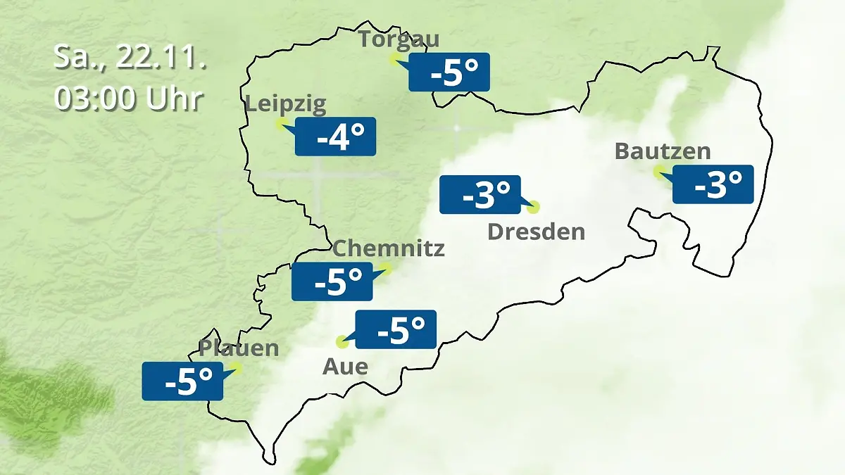 Sachsen: Wie wird das Wetter? Regen- und Wolkenfilm für Chemnitz, Dresden und Leipzig