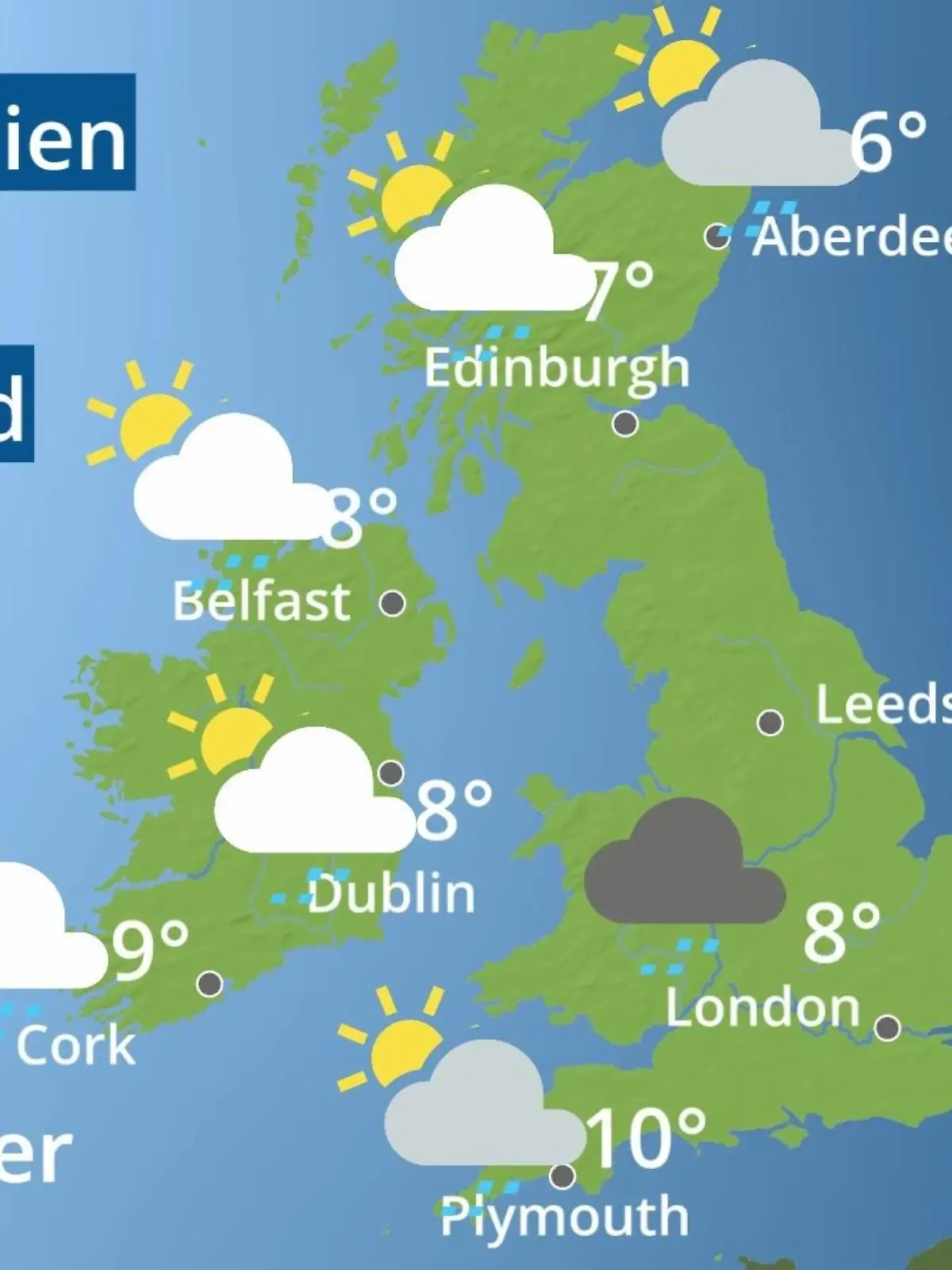 Bild zu: "England, Schottland, Wales: Wie wird das Wetter?"
