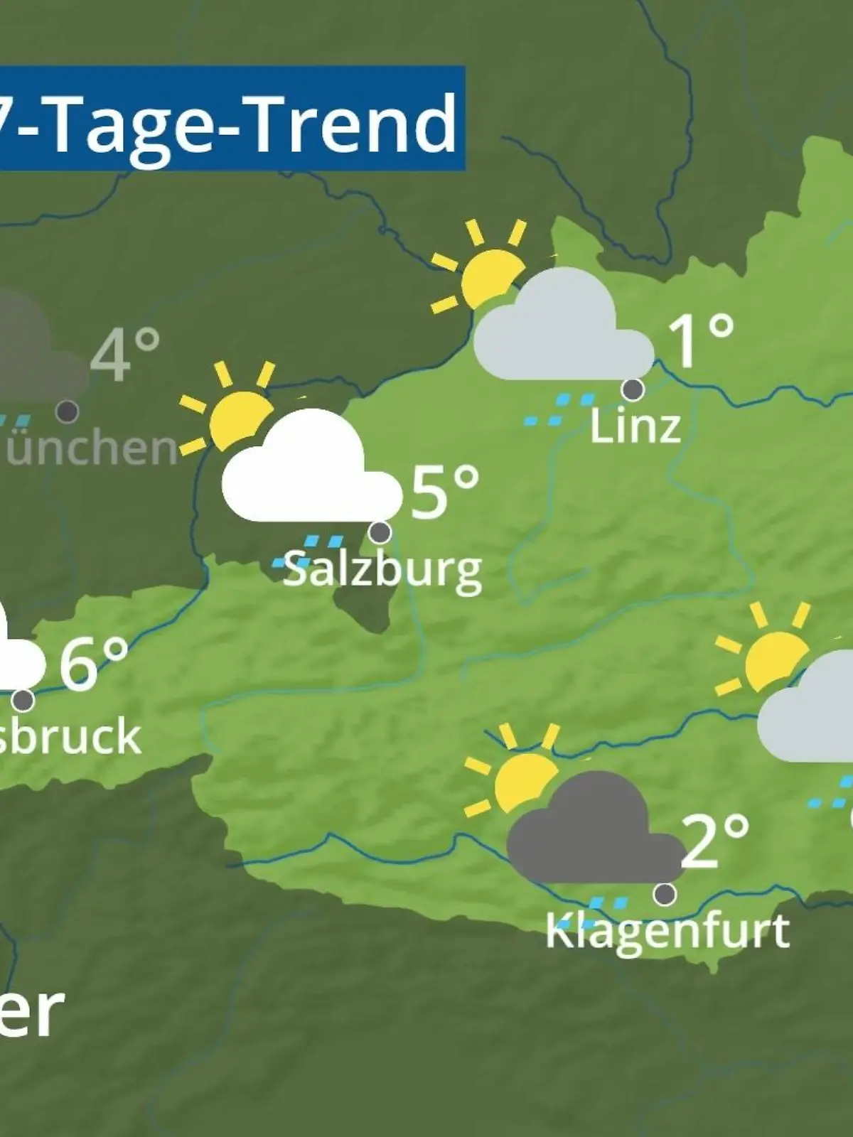 Bild zu: "Österreich: Wie wird das Wetter?"
