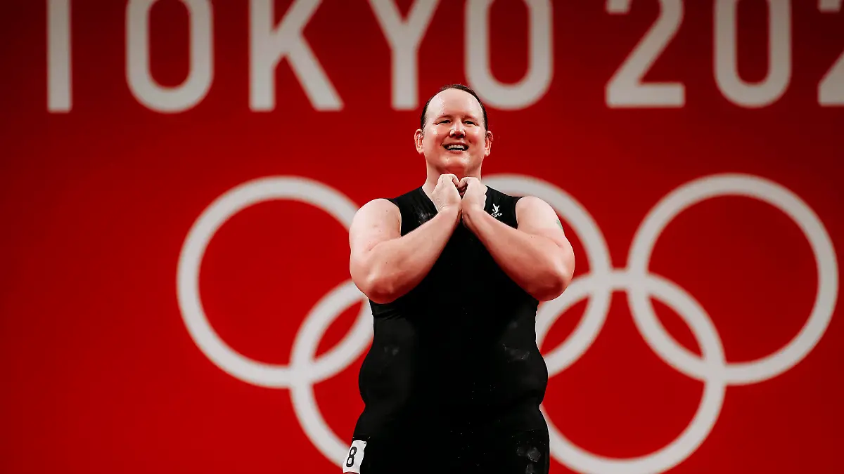 OLYMPICS - Summer Olympic Games, Olympische Spiele, Olympia, OS 2020 TOKYO,JAPAN,02.AUG.21 - OLYMPICS, WEIGHTLIFTING - Summer Olympic Games 2020, women, 87kg. Image shows Laurel Hubbard NZL. PUBLICATIONxNOTxINxAUTxSUIxSWE GEPAxpictures/xJasminxWalter