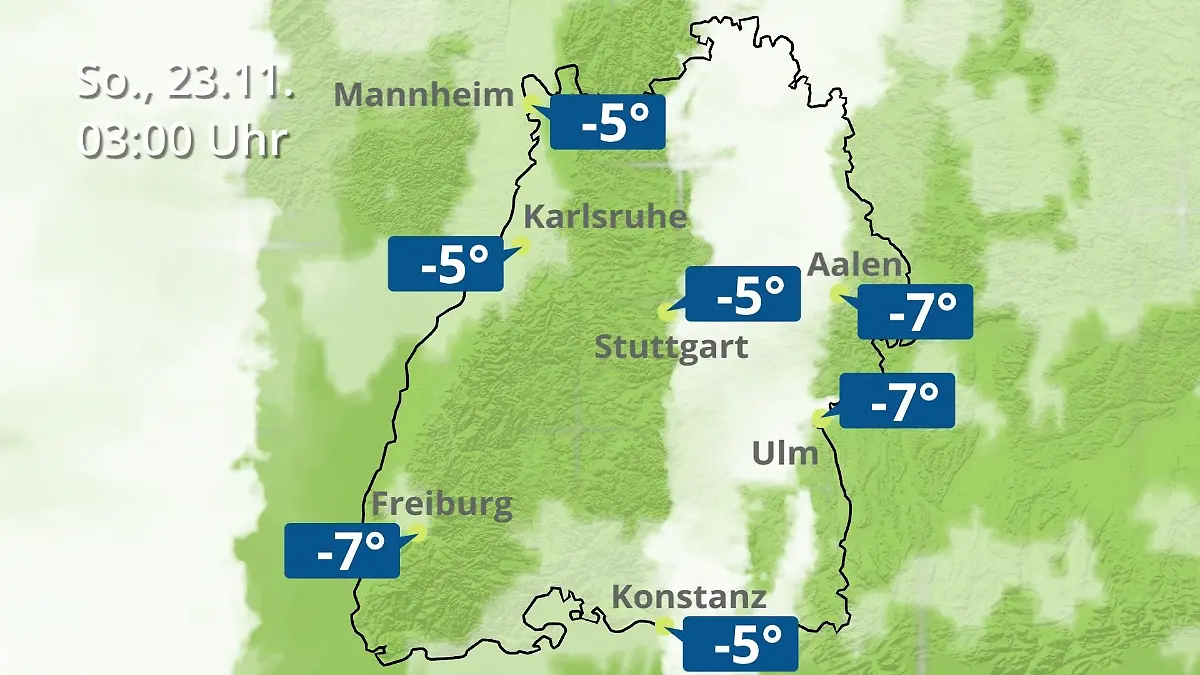 Baden-Württemberg: Wie wird das Wetter? Regen- und Wolkenfilm für Stuttgart, Mannheim und Karlsruhe