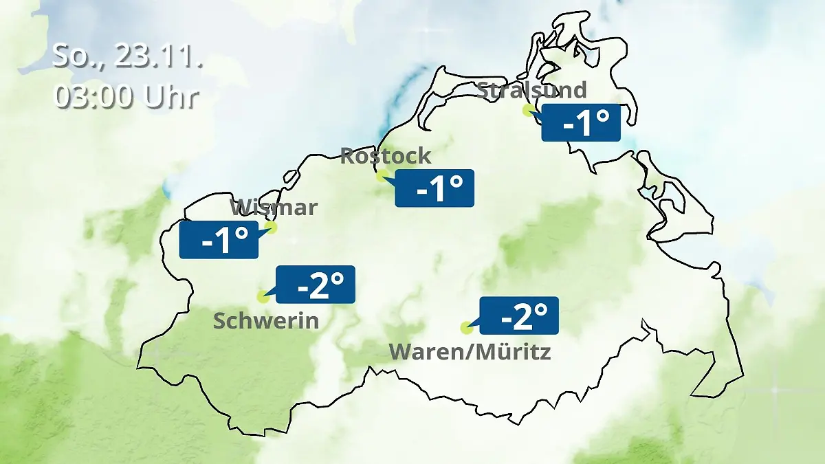 Mecklenburg-Vorpommern: Wie wird das Wetter? Regen- und Wolkenfilm für Rostock, Rügen und die Ostseeküste