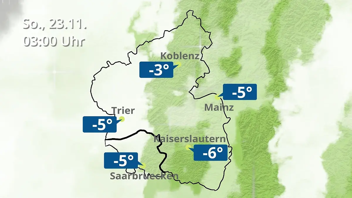 Rheinland-Pfalz, Saarland: Wie wird das Wetter? Regen- und Wolkenfilm für Mainz, Koblenz und Trier