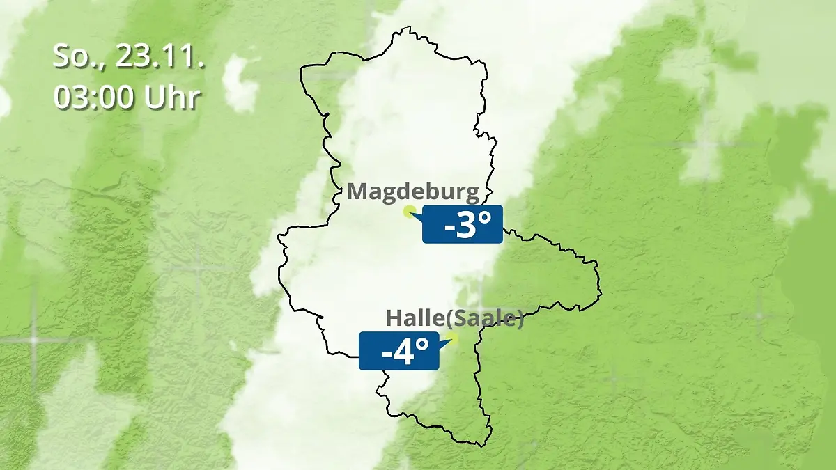 Sachsen-Anhalt: Wie wird das Wetter? Regen und Wolkenfilm für Halle und Magdeburg