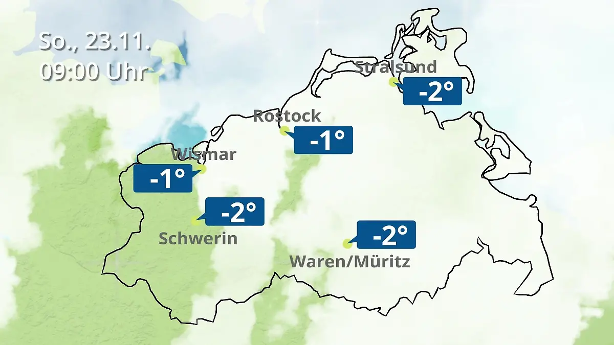Mecklenburg-Vorpommern: Wie wird das Wetter? Regen- und Wolkenfilm für Rostock, Rügen und die Ostseeküste