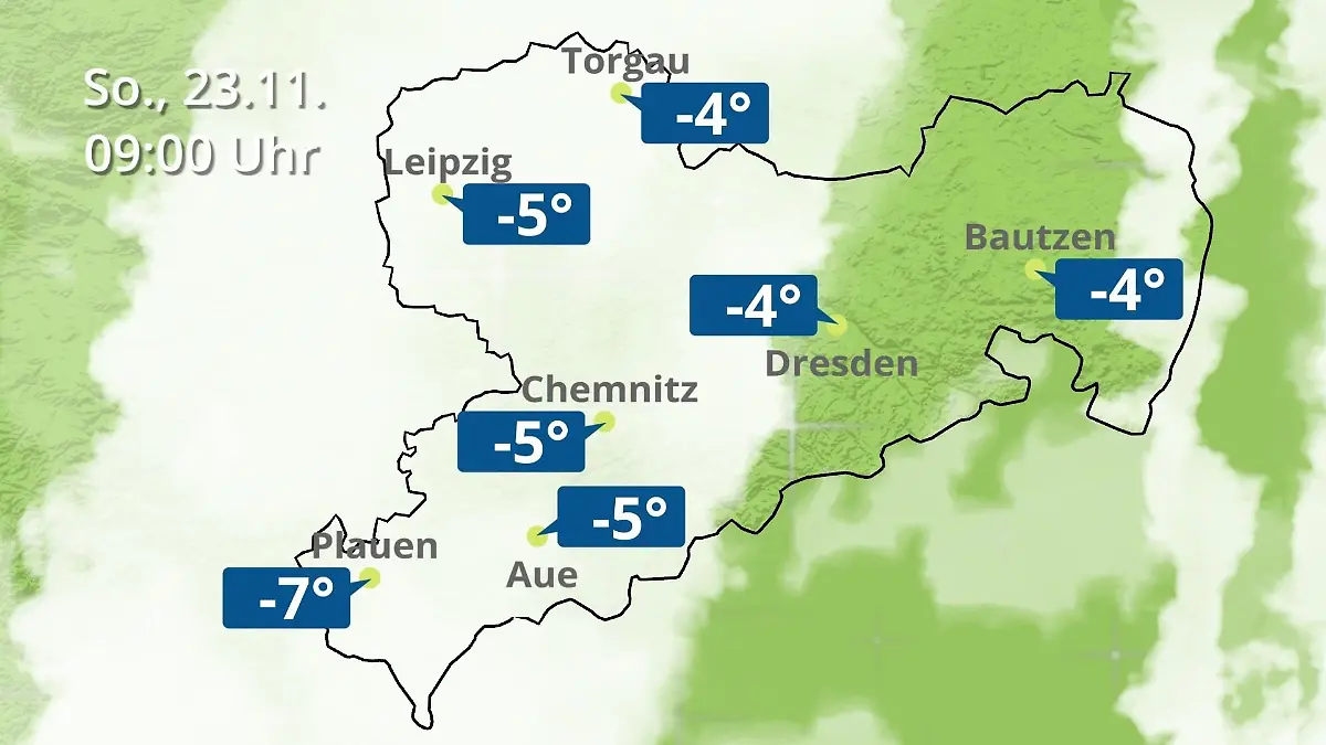 Sachsen: Wie wird das Wetter? Regen- und Wolkenfilm für Chemnitz, Dresden und Leipzig