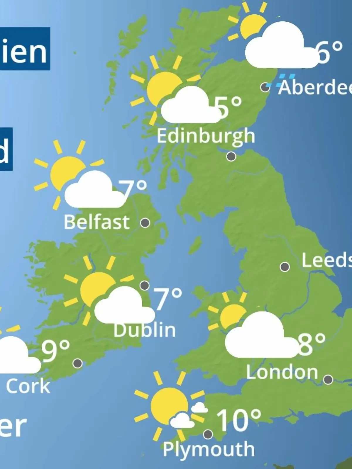 Bild zu: "England, Schottland, Wales: Wie wird das Wetter?"