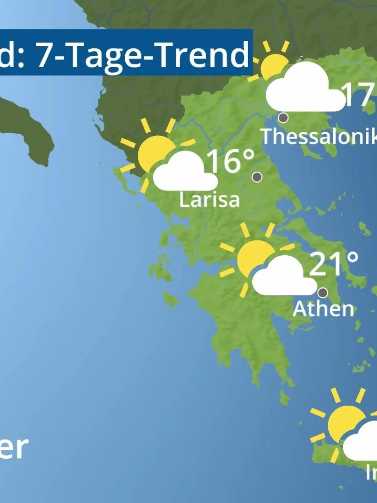 Bild zu: "Griechenland: Wie wird das Wetter?"