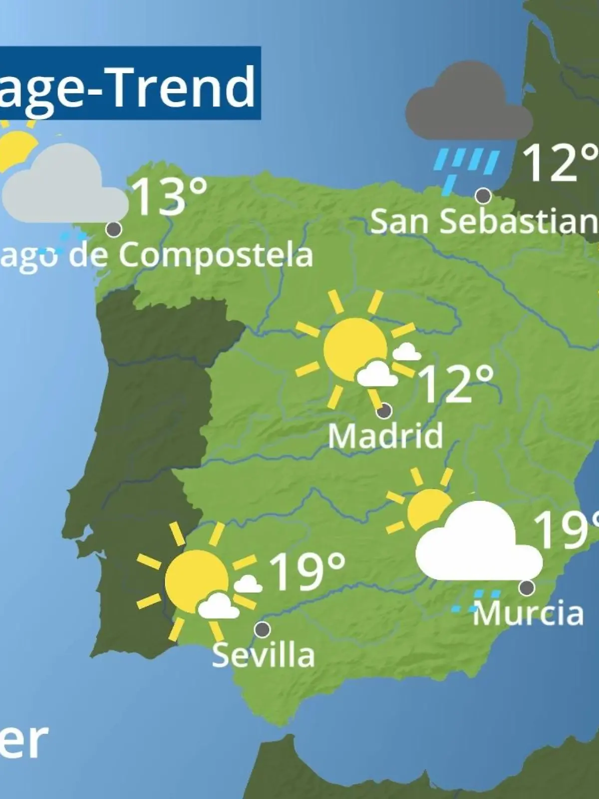 Bild zu: "Spanien: Wie wird das Wetter?"