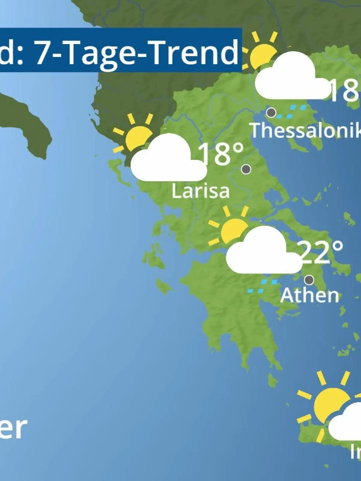 Bild zu: "Griechenland: Wie wird das Wetter?"