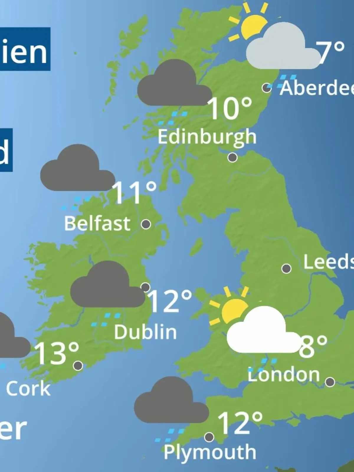 Bild zu: "England, Schottland, Wales: Wie wird das Wetter?"