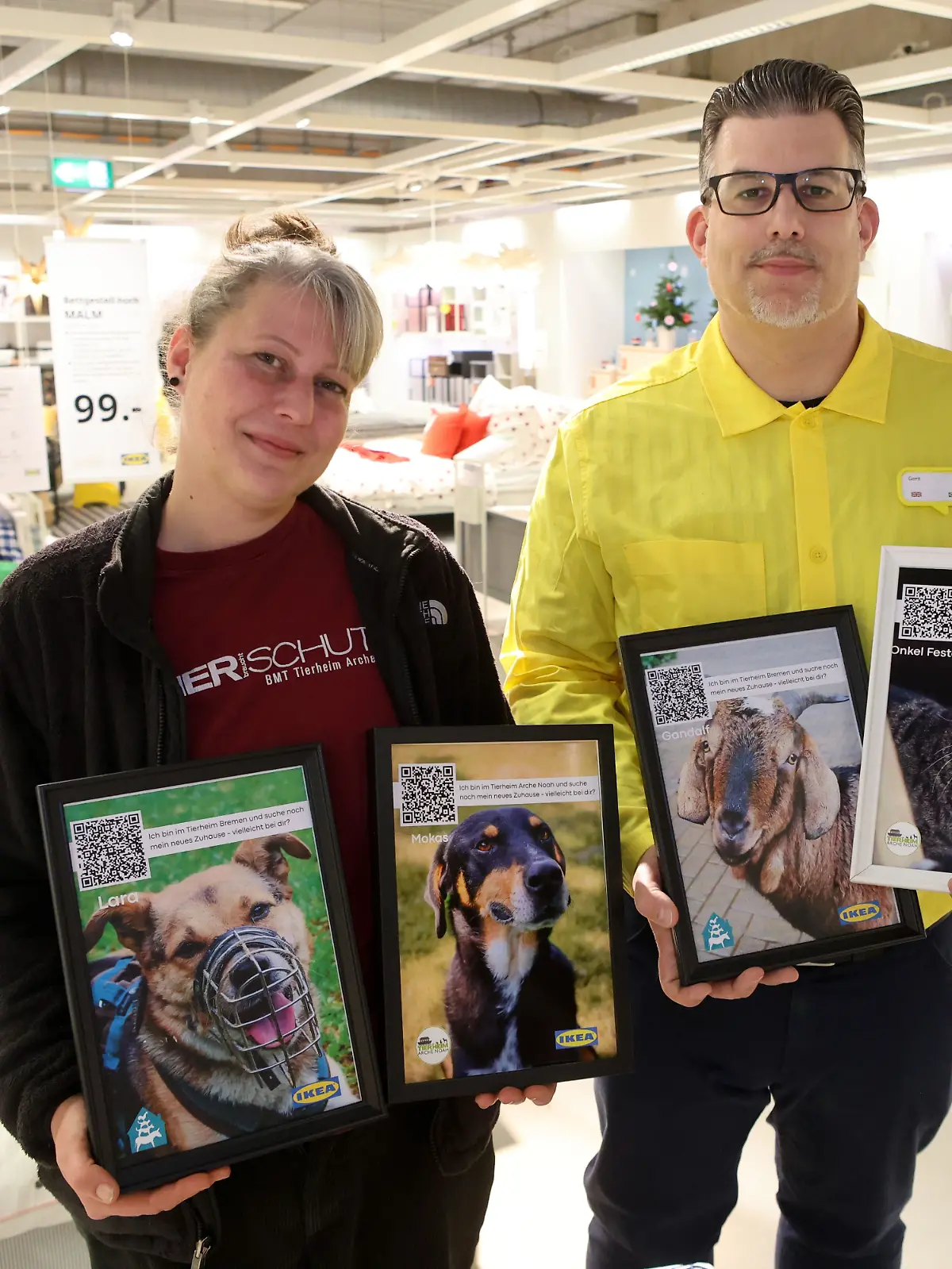 Ikea Brinkum zeigt Fotos aus örtlichem Tierheim