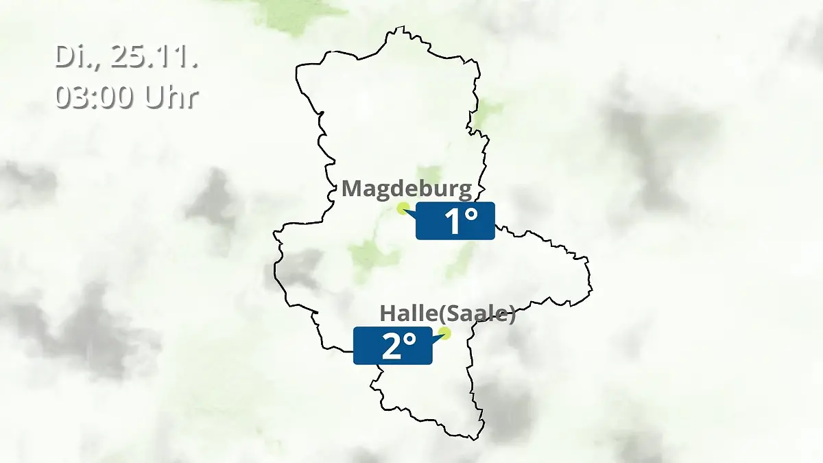 Sachsen-Anhalt: Wie wird das Wetter? Regen und Wolkenfilm für Halle und Magdeburg