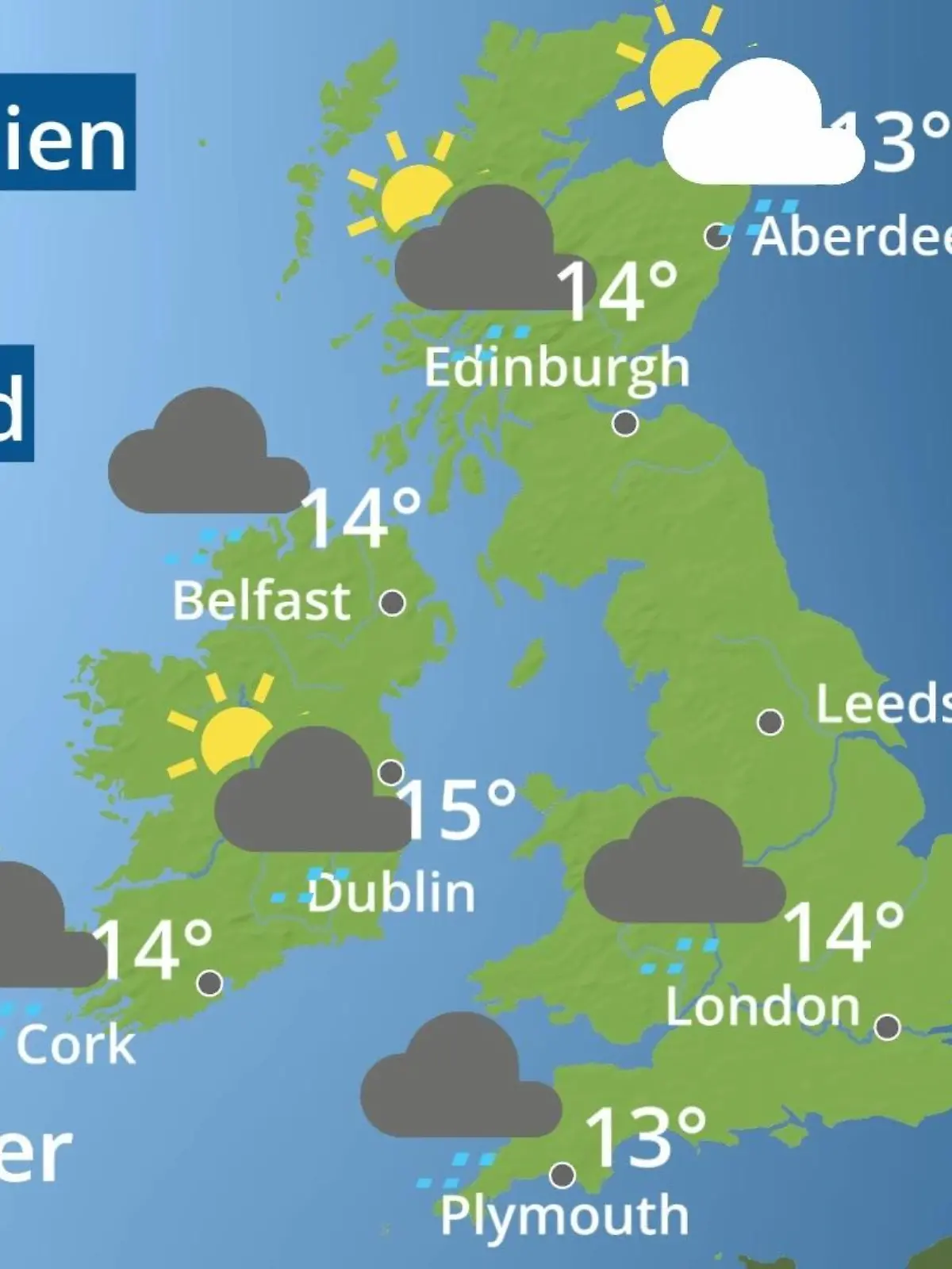 Bild zu: "England, Schottland, Wales: Wie wird das Wetter?"