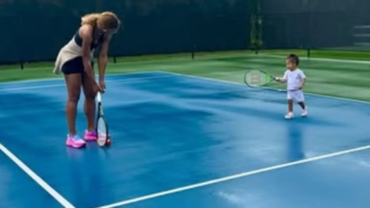 Serena Williams mit ihrer Tochter Adira