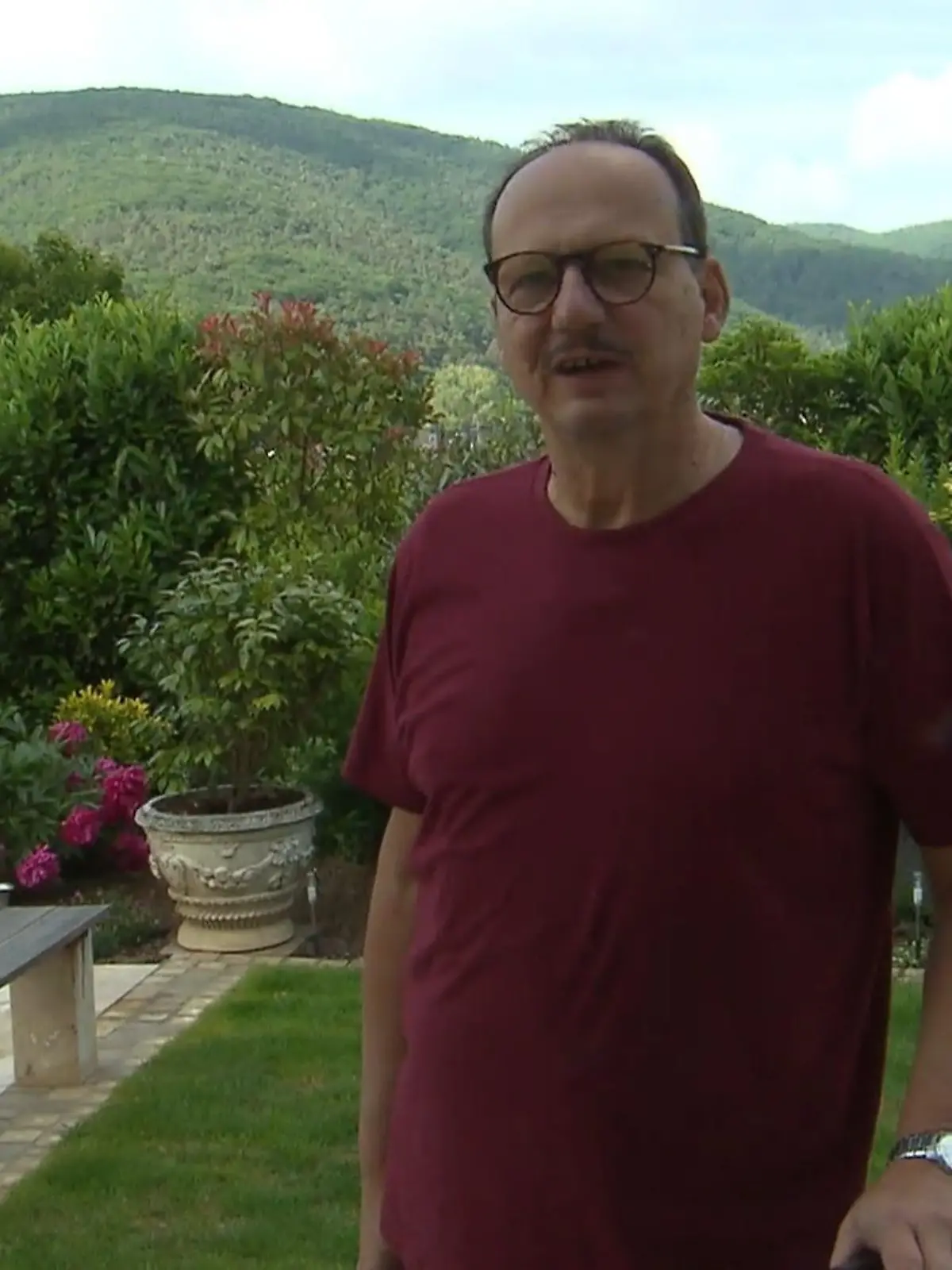 Bild zu: "Armins idyllischer Blick auf die Weinberge"