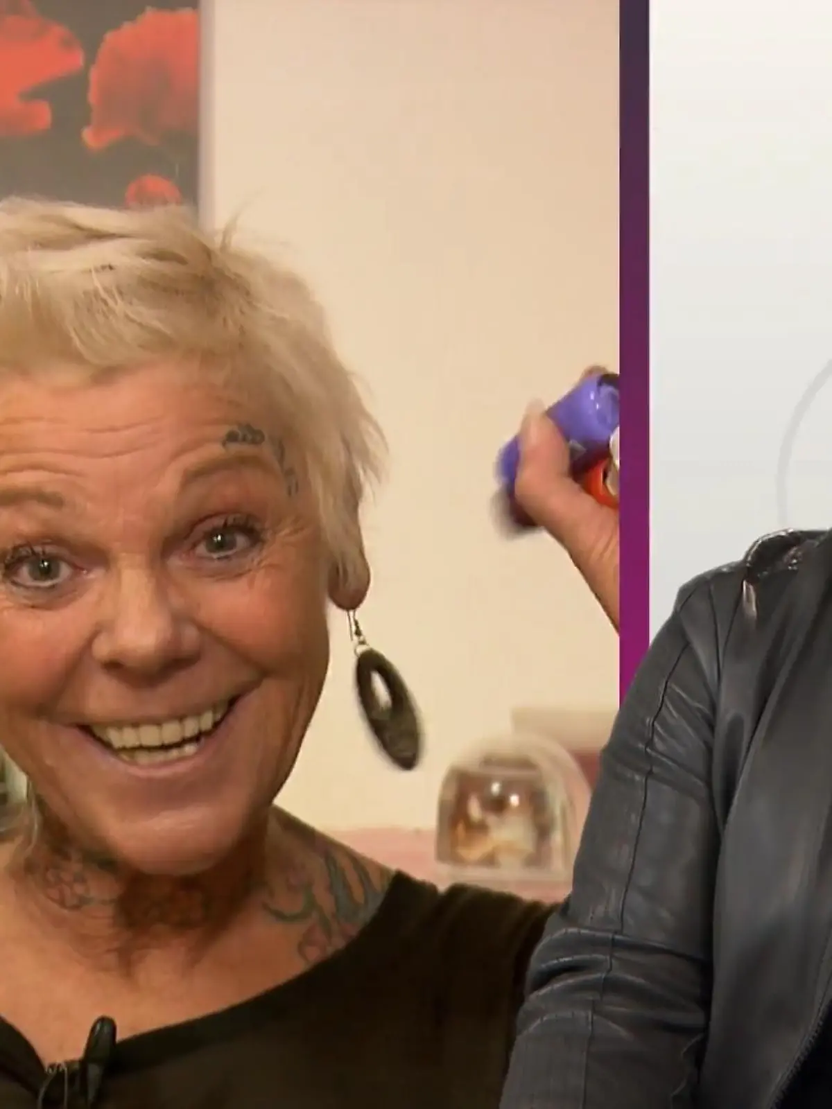 Bild zu: "Andrea würde gerne Guidos Nägel machen"