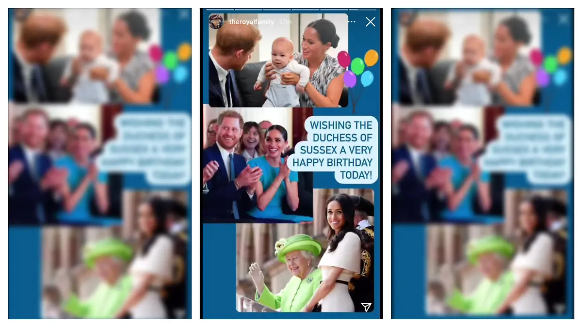 Der royale Palast gratuliert Meghan.