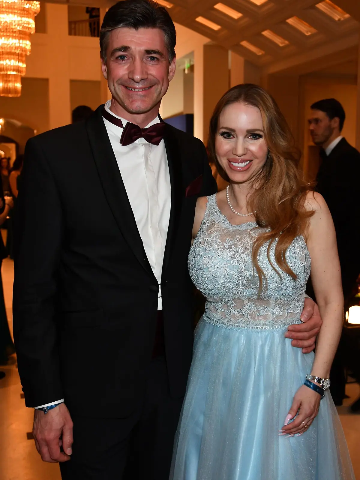 Hagen Reinhold, Annina Semmelhaack (Ucatis), Bundespresseball fuer die Pressefreiheit, Hotel Adlon, Berlin, DEU, 21.04.2023 / 210423