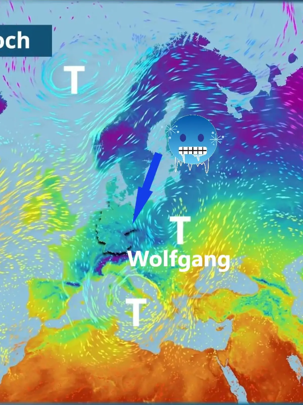 Bild zu: "Tief Wolfgang zapft kalte Luft an - die Schneefallgrenze sinkt"