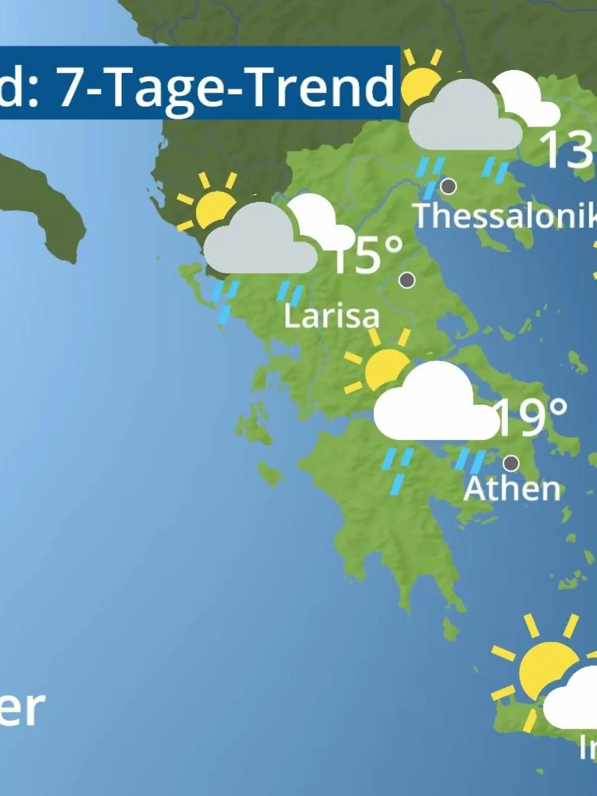 Bild zu: "Griechenland: Wie wird das Wetter?"